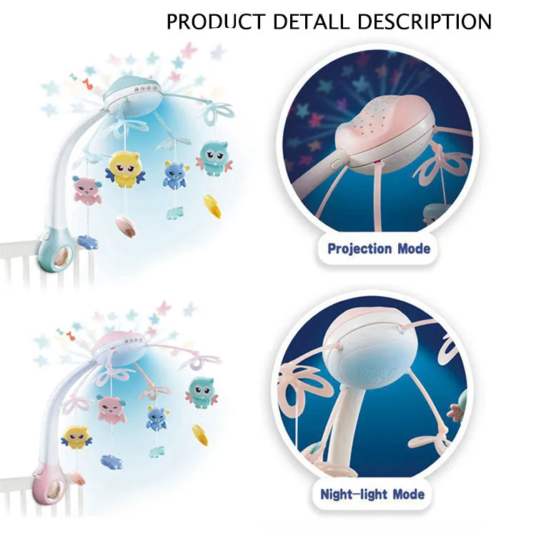 Cute Animal Projection & Night Light Bed Bell - Image 10