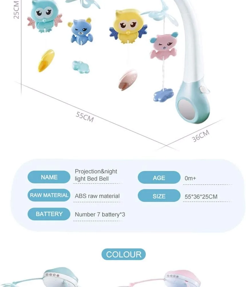 Cute Animal Projection & Night Light Bed Bell - Image 4
