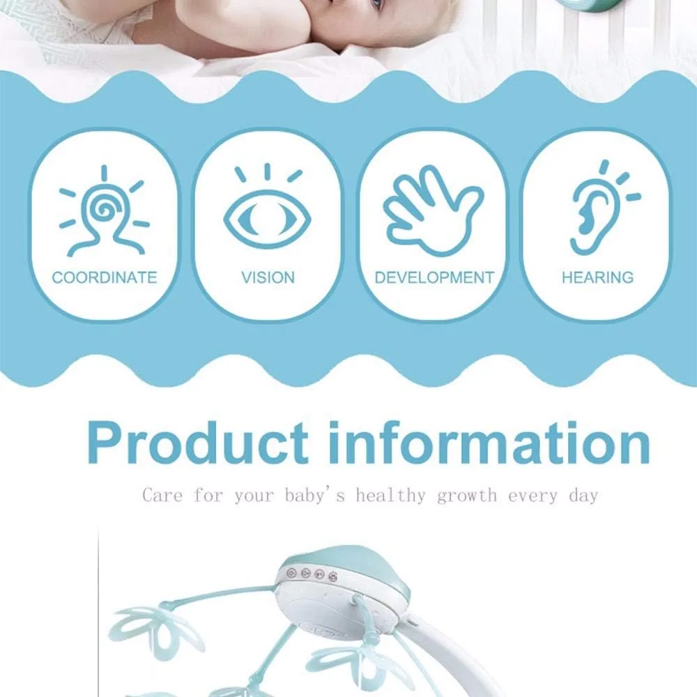 Cute Animal Projection & Night Light Bed Bell - Image 6