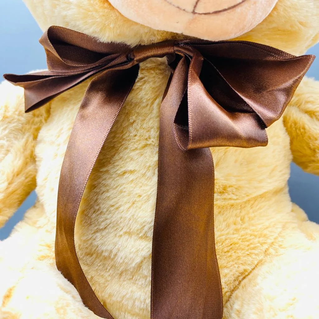 Cute Cream Stuff Teddy Bear - Image 2