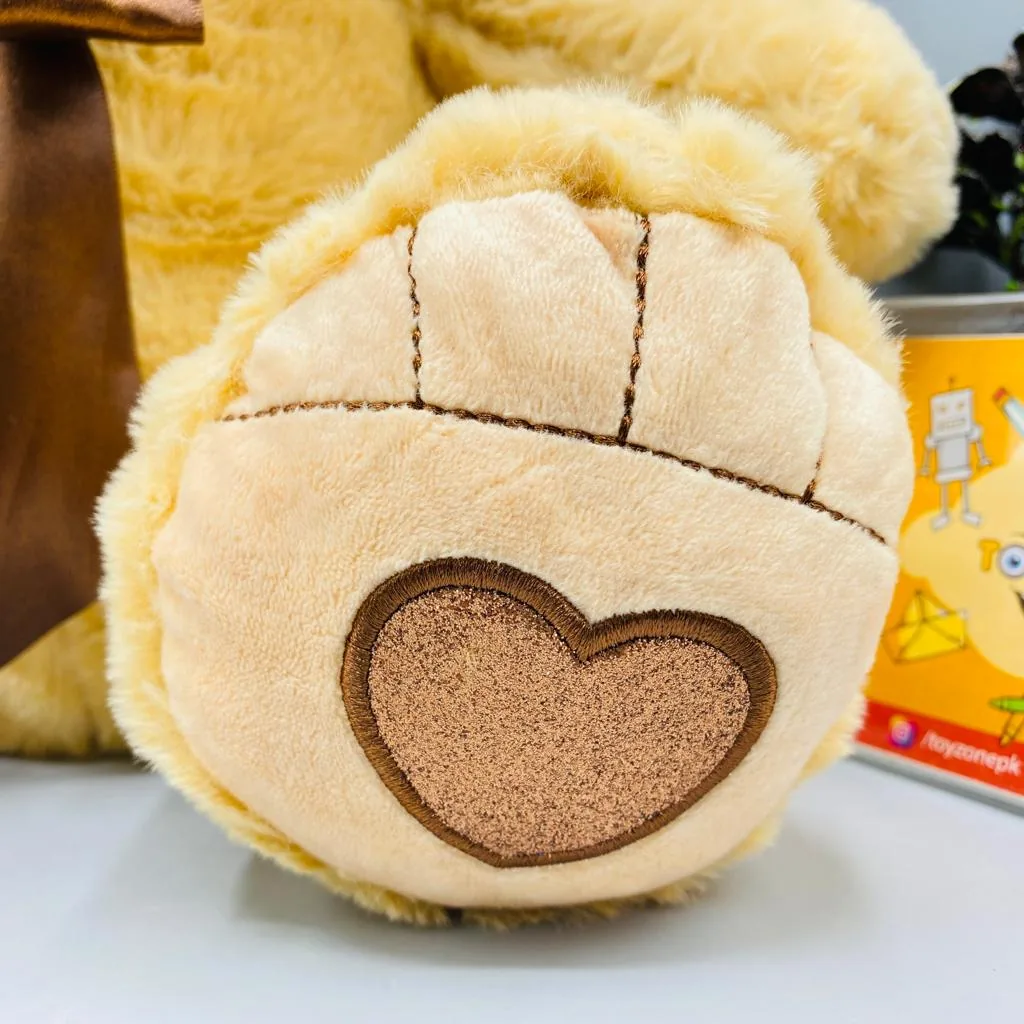 Cute Cream Stuff Teddy Bear - Image 3