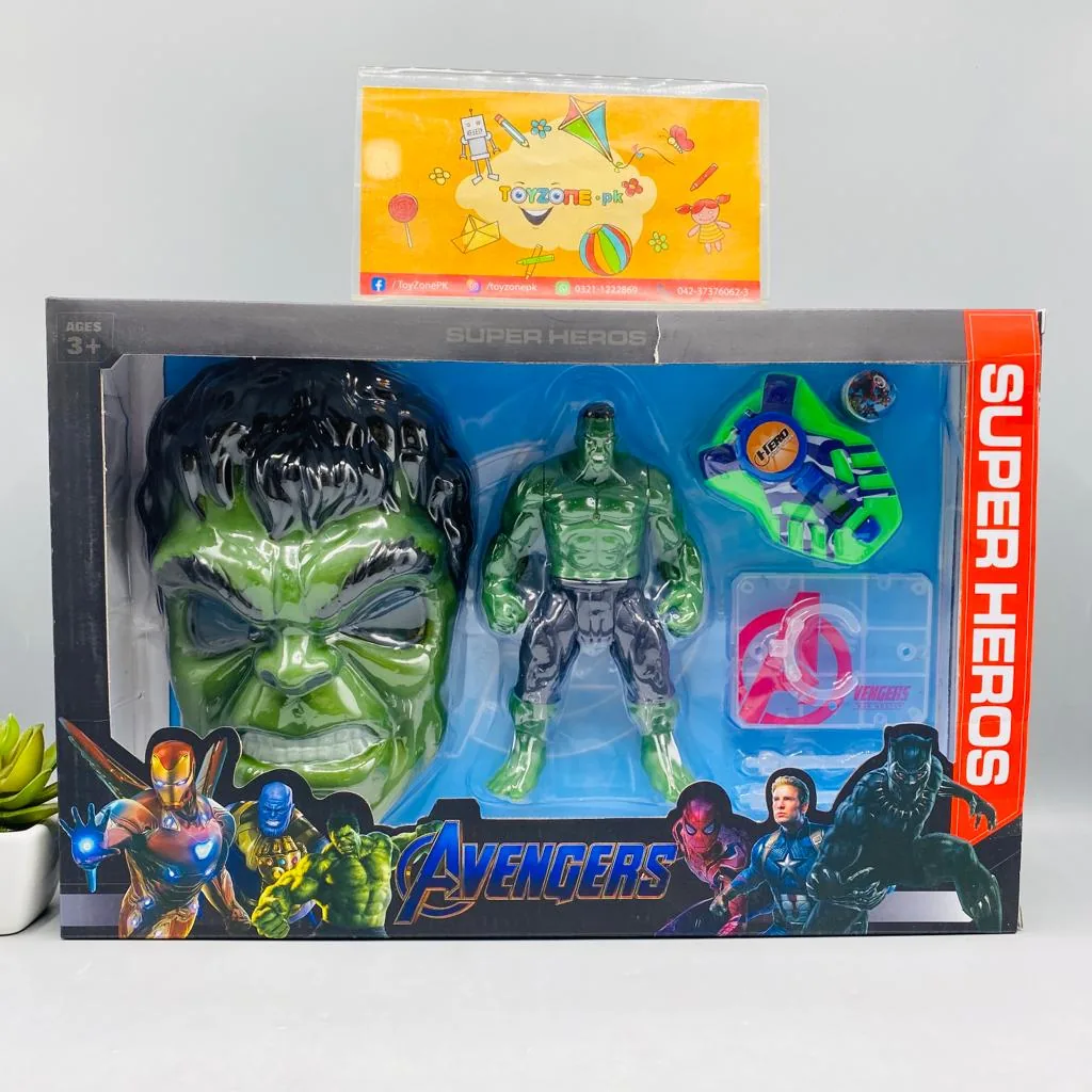 Disk Shooter With Hulk Figure And Light Mask - Image 4