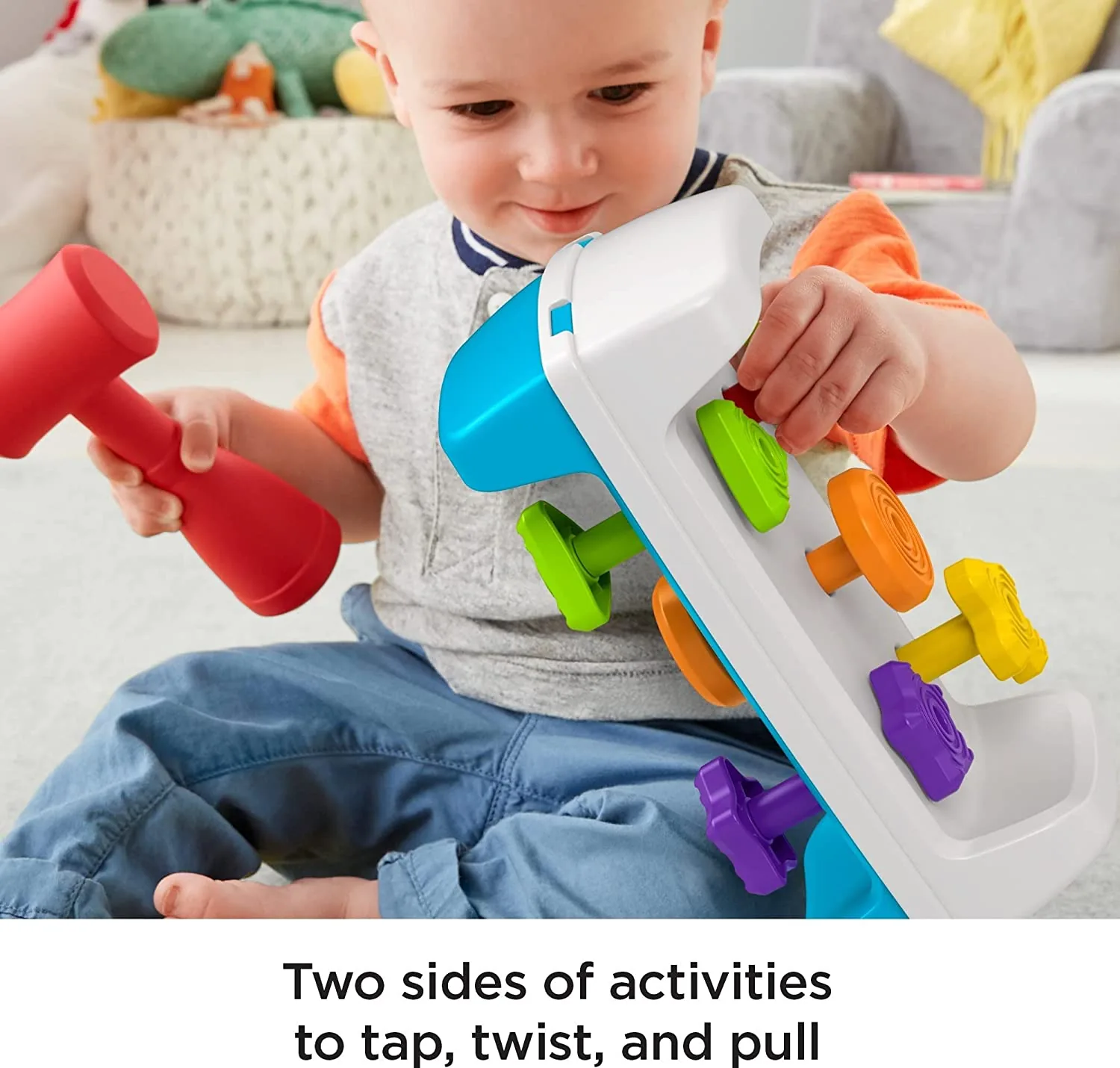 Fisher-Price Toddler Toy Tap & Turn Bench - Image 2