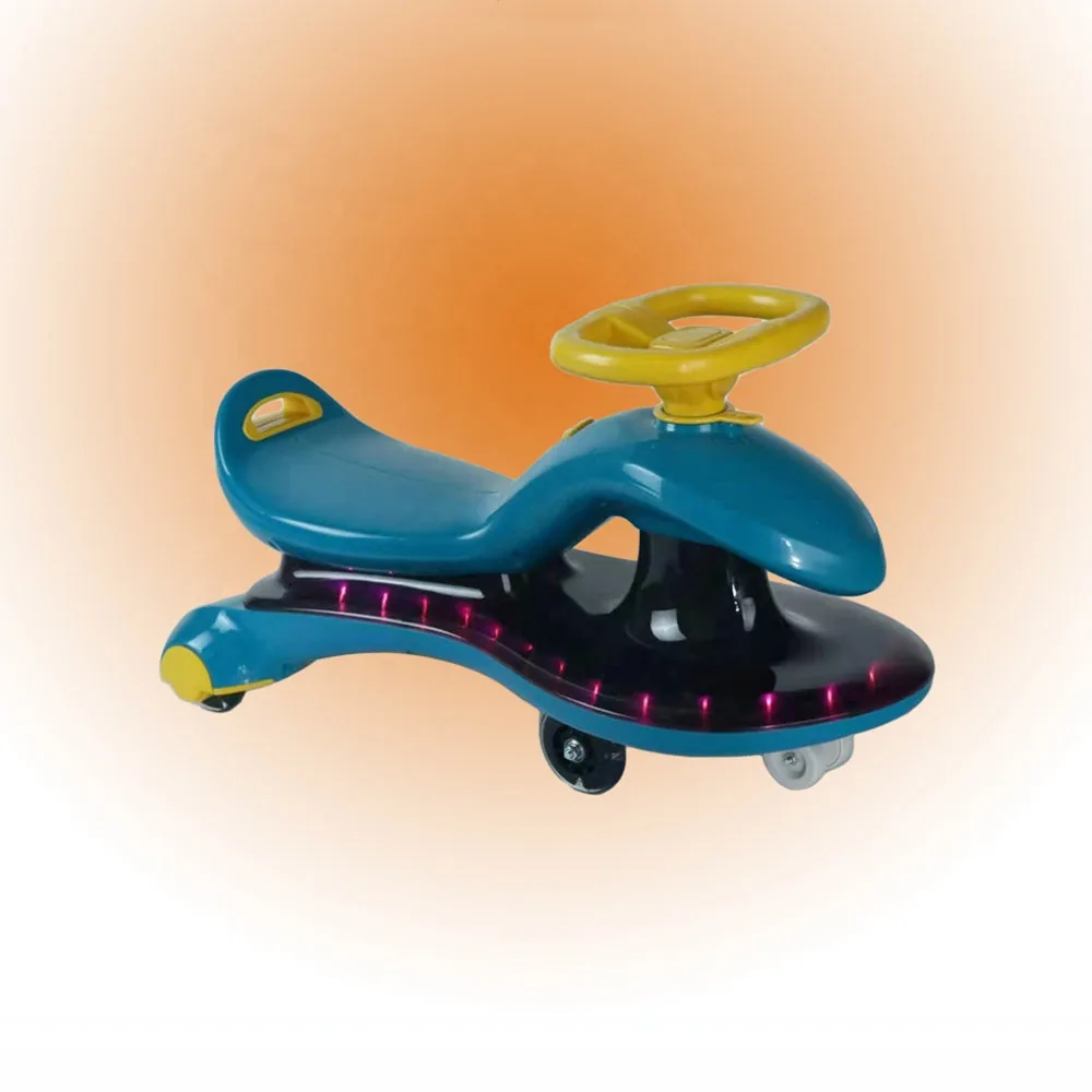 Flashing Light Anti-Skid Baby Swing Car - Image 3
