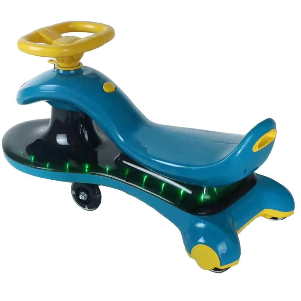 Flashing Light Anti-Skid Baby Swing Car - Image 4