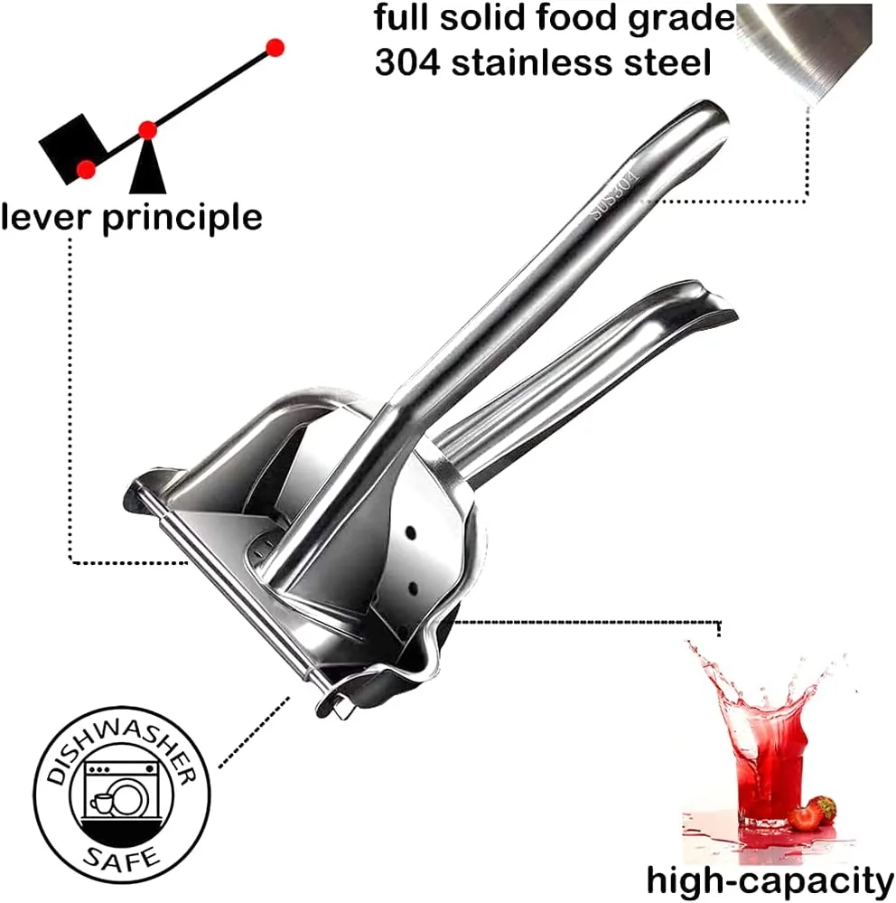 Hand Press Metal Juicer Machine, - Image 3