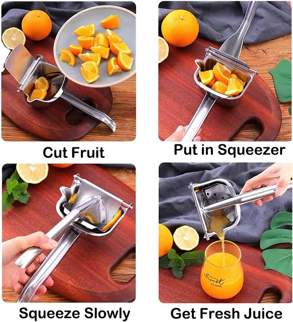 Hand Press Metal Juicer Machine, - Image 4