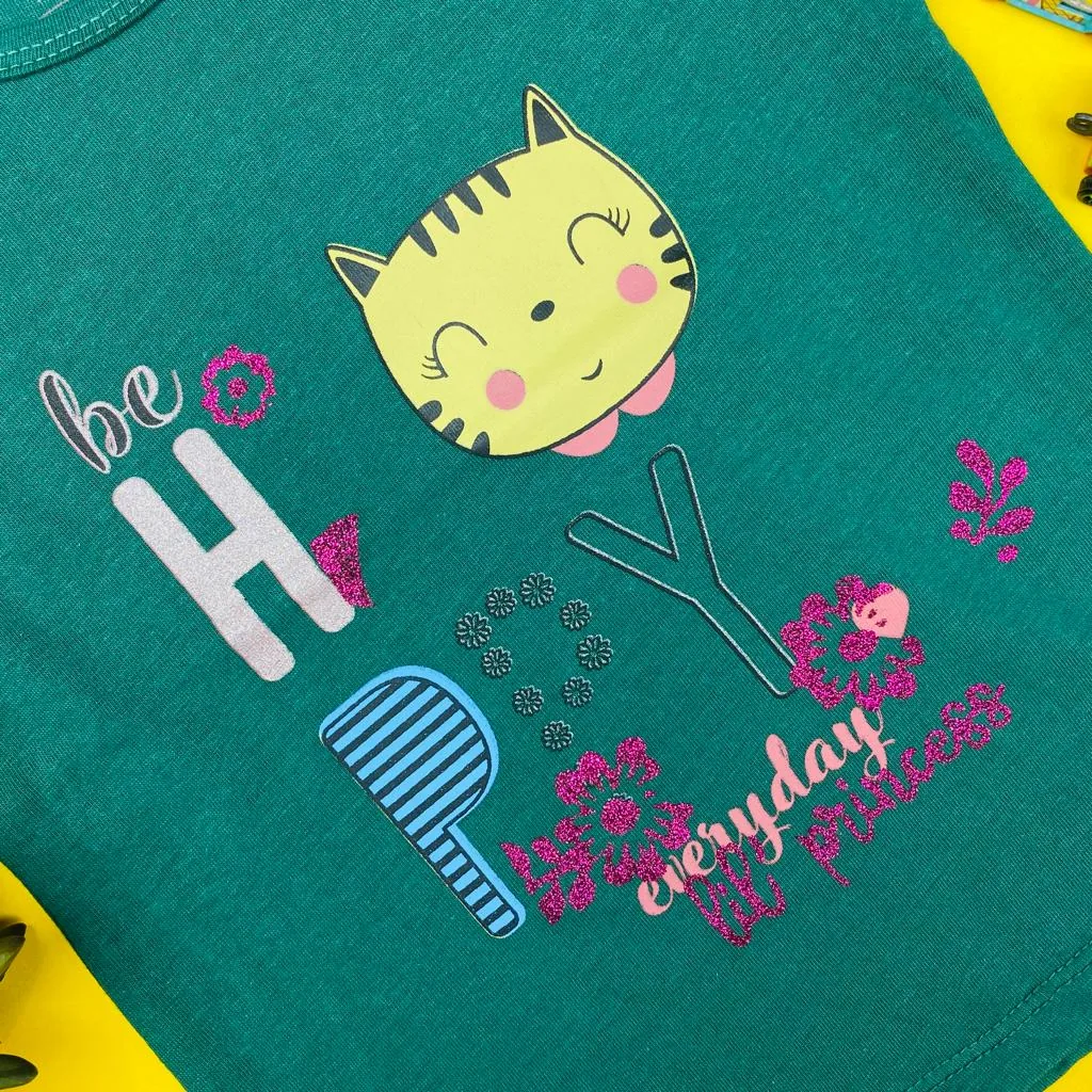 Hunny Bunny Kitty Printed T-shirt For Kids - Image 3