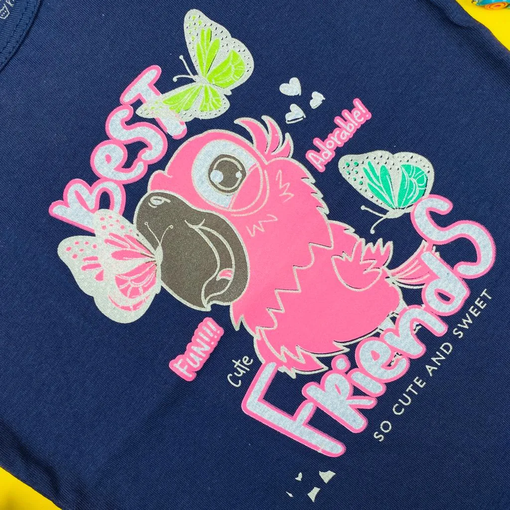 Hunny Bunny Parrot Printed T-Shirt For Kids - Image 5