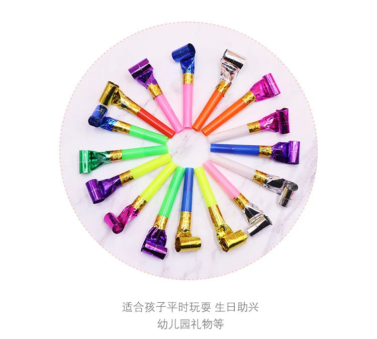 Kids Fun Toy Colorful Whistles - 10 Pcs - Image 7