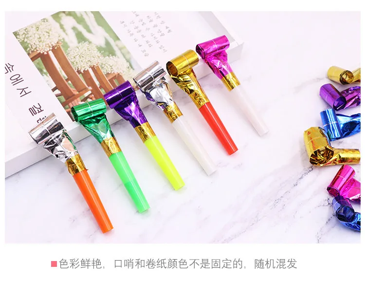 Kids Fun Toy Colorful Whistles - 10 Pcs - Image 8