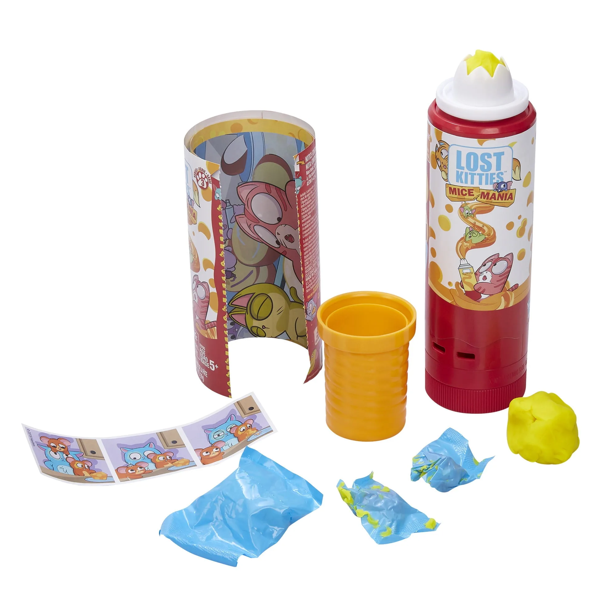 Lost Kitties Mice Mania Easy Squeeze Mice Can Toy, Series 3 - Image 2