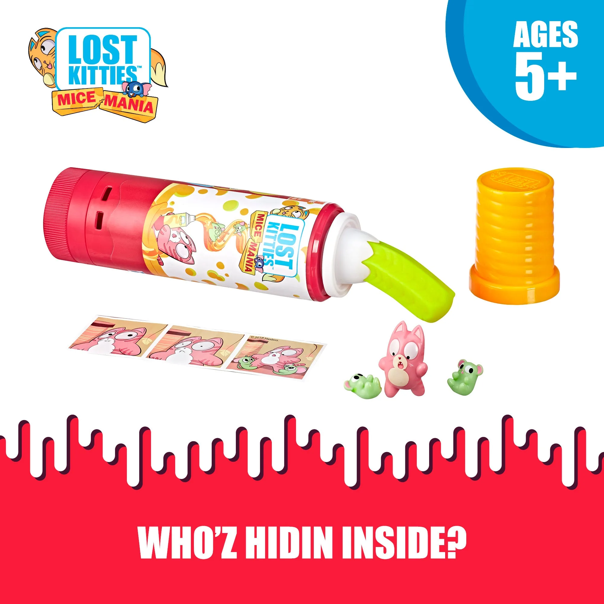 Lost Kitties Mice Mania Easy Squeeze Mice Can Toy, Series 3 - Image 3