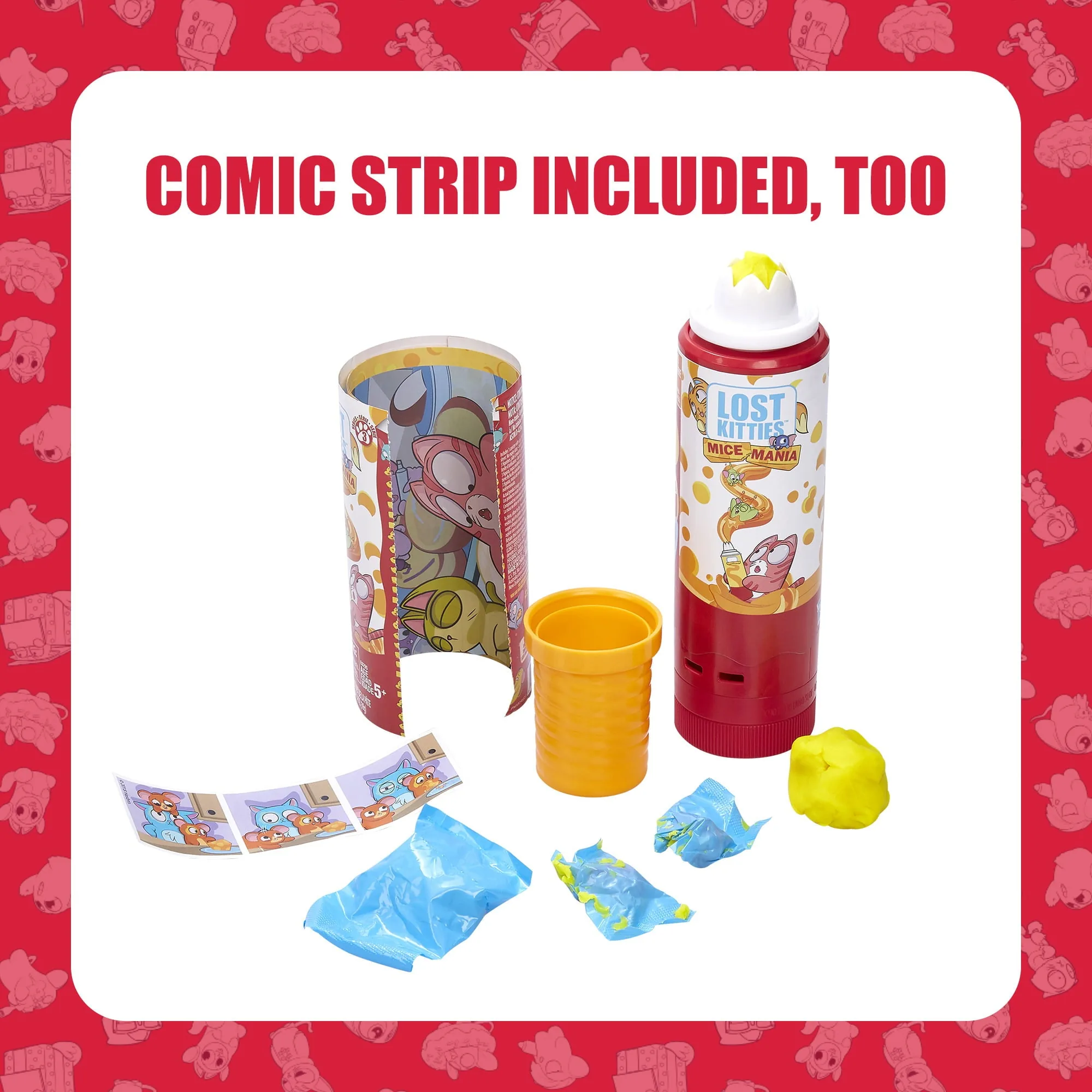 Lost Kitties Mice Mania Easy Squeeze Mice Can Toy, Series 3 - Image 5