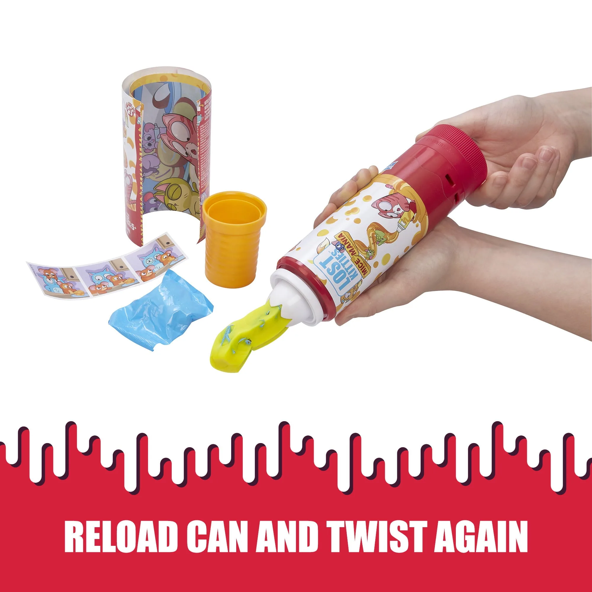 Lost Kitties Mice Mania Easy Squeeze Mice Can Toy, Series 3 - Image 6