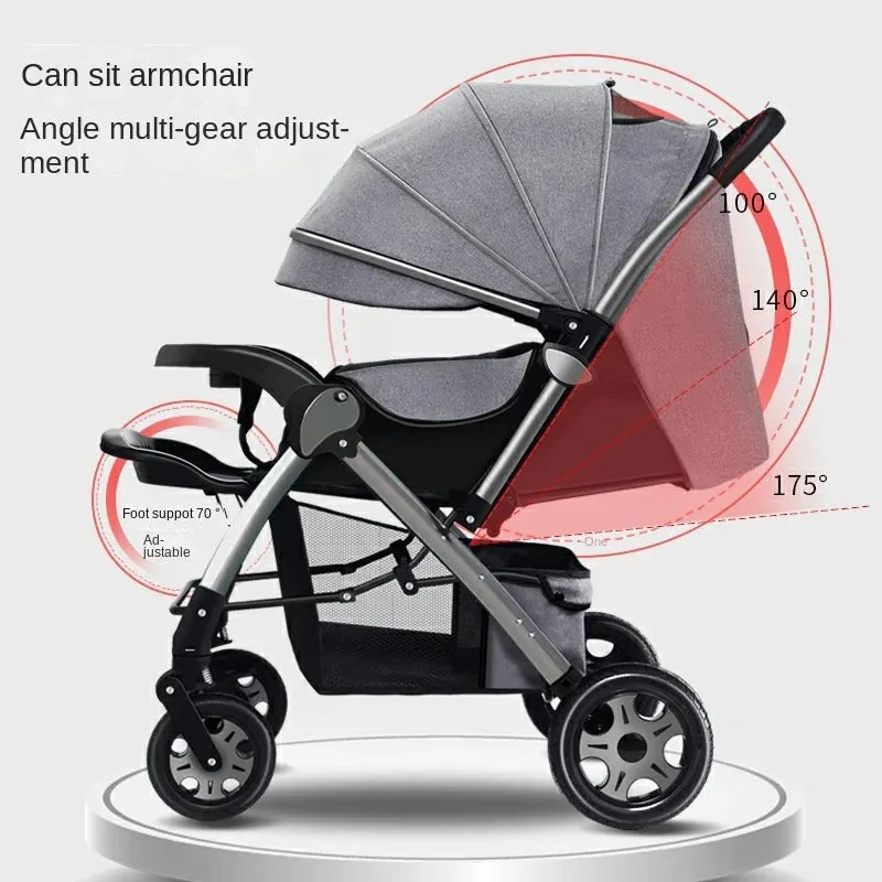 Luxuary Baby Stroler 3 in 1 High Chair - Image 2