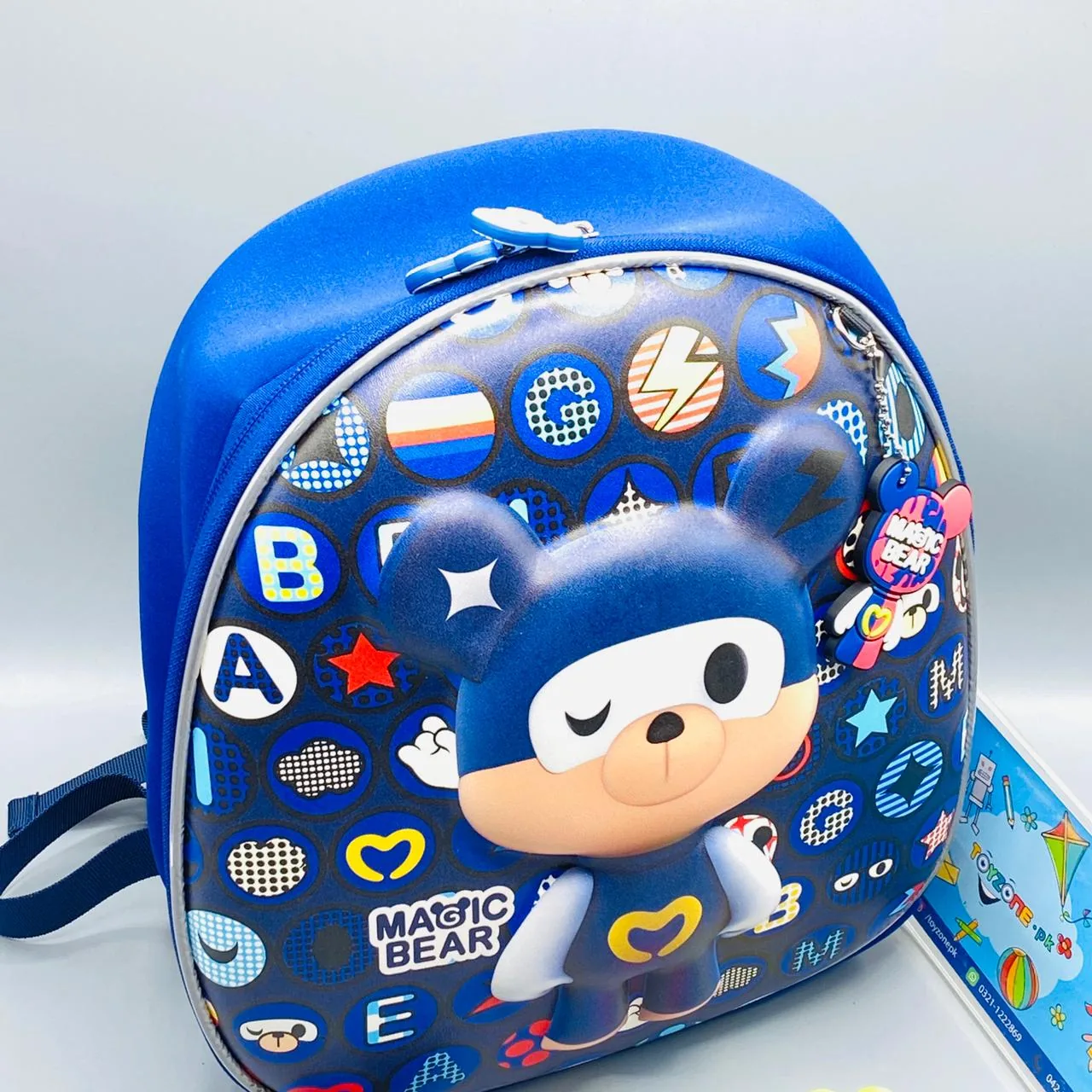 Magic Bear Shaped Blue School Backpack - TZP1 - Image 4