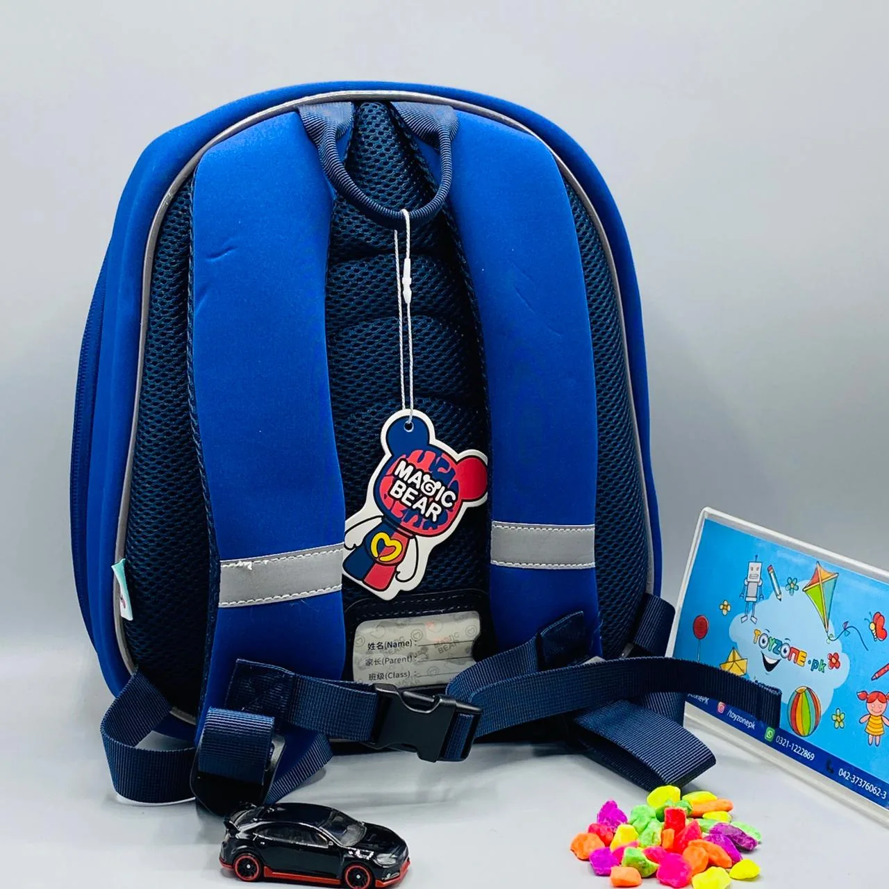 Magic Bear Shaped Blue School Backpack - TZP1 - Image 5