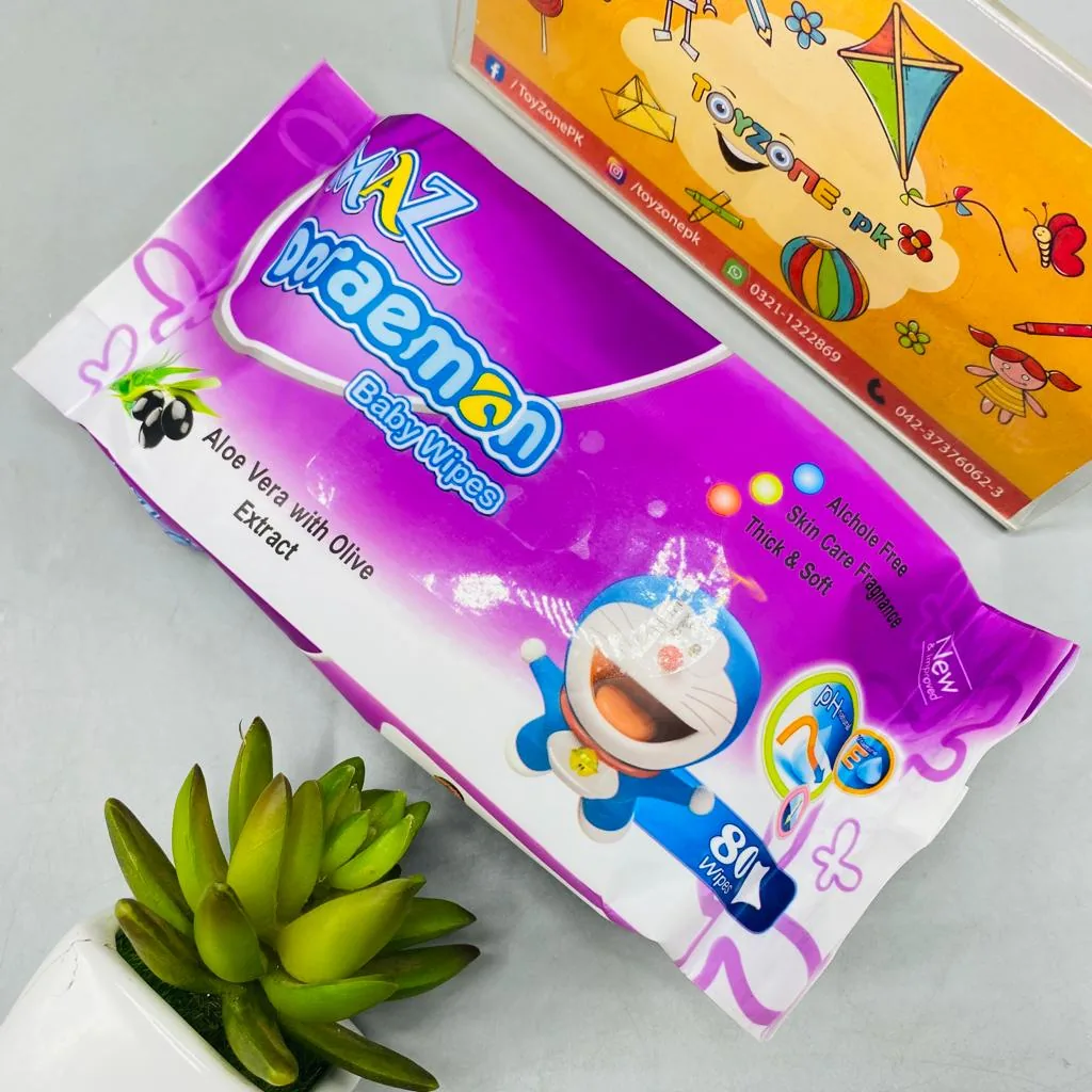 Maz Doreamon Skin Care Baby Wipes - Image 3