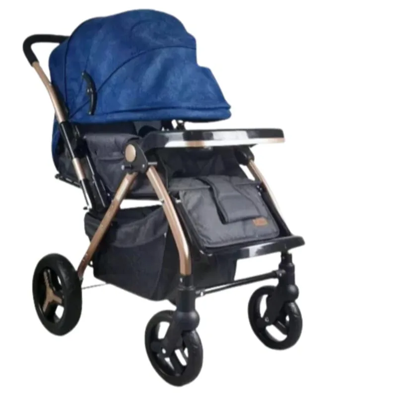 Newborn Rubber Tyres Foldable Baby Stroller