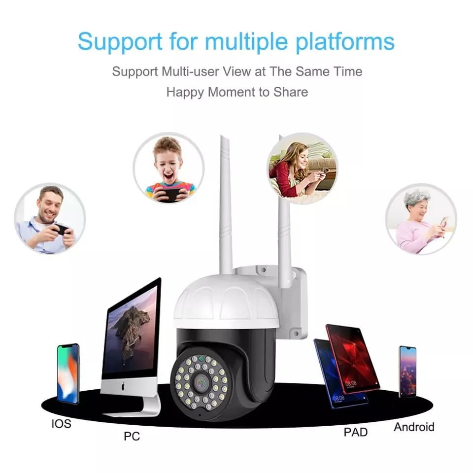 Two-Way Audio Day Night Vision Wireless Wifi Camera - Image 3
