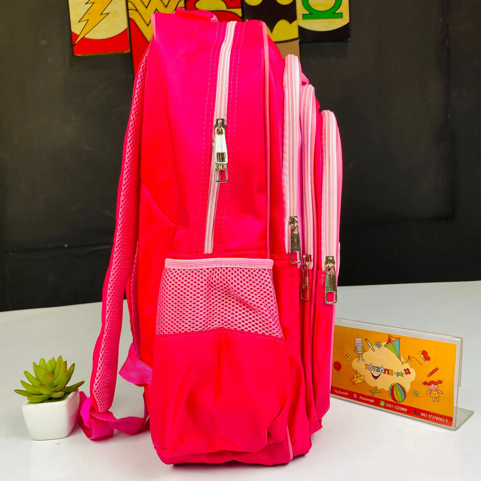 Unicorn Printed Pink School Bag For Kids - Image 3