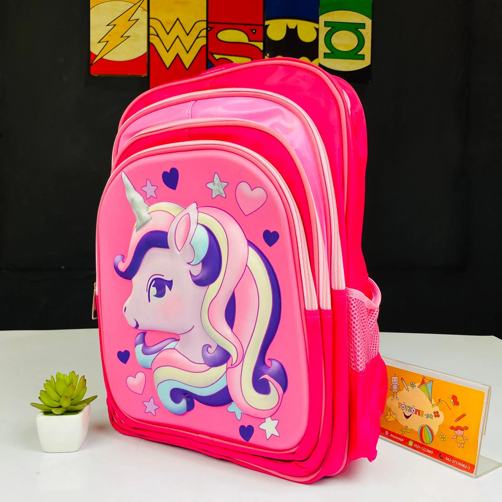 Unicorn Printed Pink School Bag For Kids - Image 4