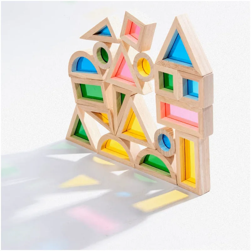 Wooden Acrylic Rainbow Blocks - Image 3